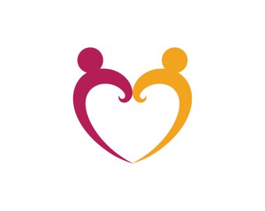 Aşk Aile bakım logolar ve semboller 