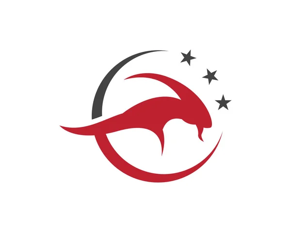 Ταύρων και αιγών ζώα λογότυπο ans σύμβολα πρότυπο — Διανυσματικό Αρχείο