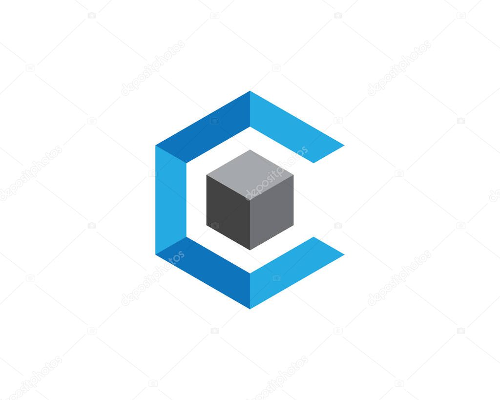 C circle business logo and symbols