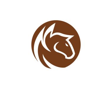 At Logo şablonu vektör hayvanlar simgeler ve şablon