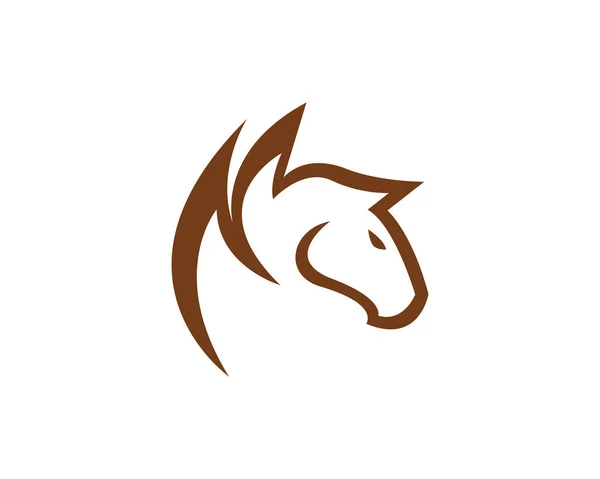 Plantilla de logotipo de caballo Vector animales iconos y plantilla — Archivo Imágenes Vectoriales