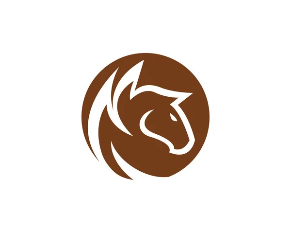At Logo şablonu vektör hayvanlar simgeler ve şablon — Stok Vektör