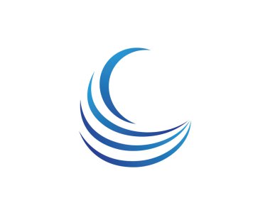 Deniz veya okyanus dalgaları, mavi su, sıçrama ve fırtına, vektör illüstrasyon