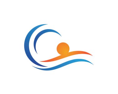 Deniz veya okyanus dalgaları, mavi su, sıçrama ve fırtına, vektör illüstrasyon