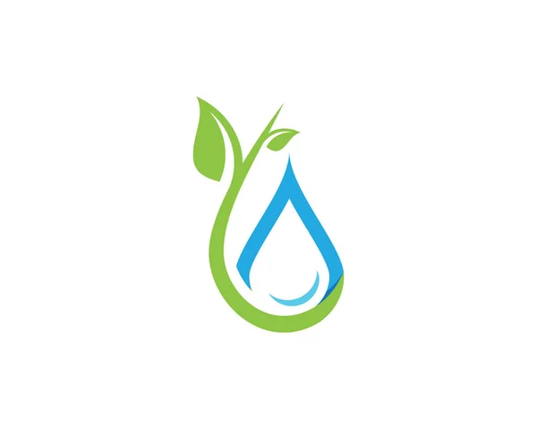 Gotas de agua logotipo y símbolos — Vector de stock