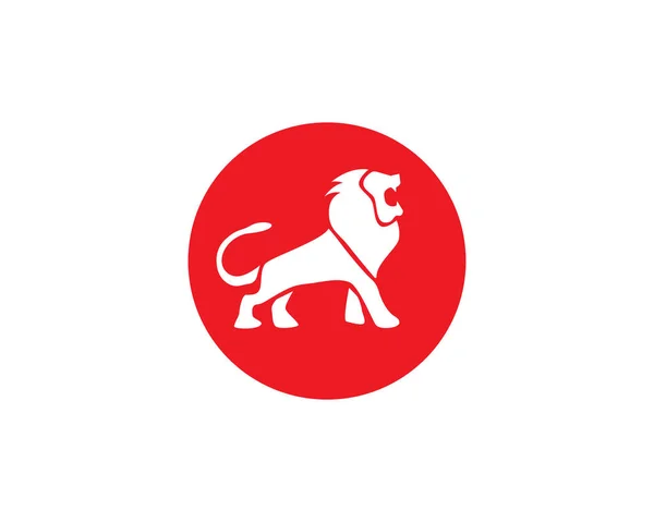 Modèle de logo de tête de lion icônes vecteur — Image vectorielle