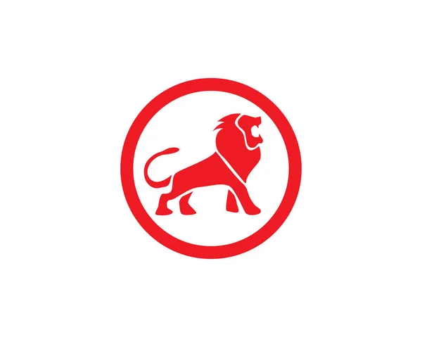 Vektorové ikony Lion Head Logo šablona — Stockový vektor