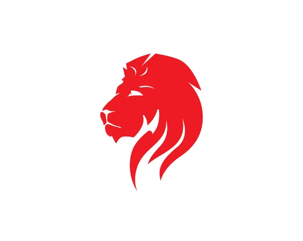 Lion Head Logo Template ícones vetor — Vetor de Stock