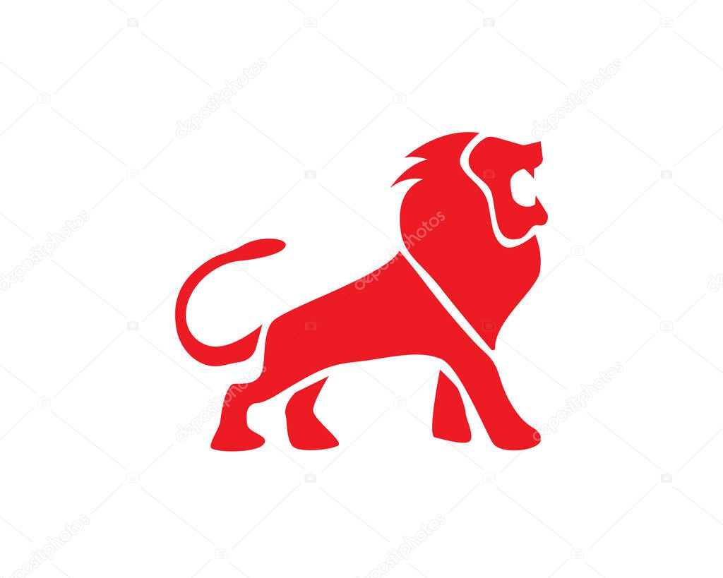 Lion Head Logo Template icons vector