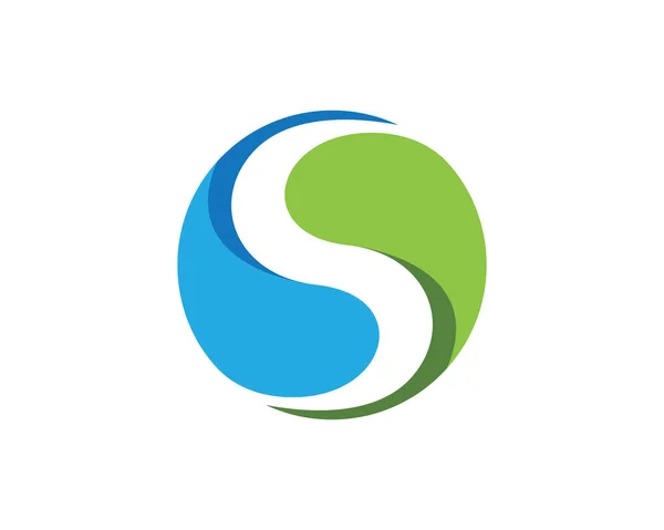 Business corporate letter S logo design vector — Stock Vector