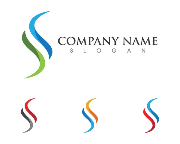 Carta corporativa de negócios S logo design vector —  Vetores de Stock