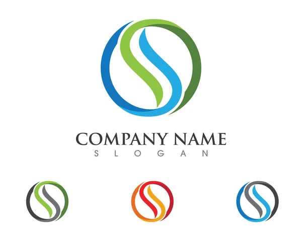 Empresa corporativa letra S logo diseño vector — Archivo Imágenes Vectoriales