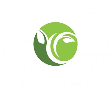 Yaprak doğa logo ve sembolleri 