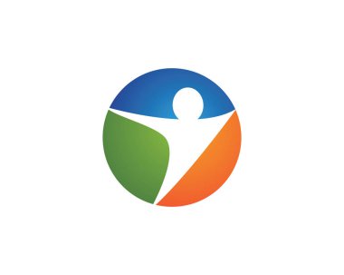 Sağlık insanlar logo ve sembolü