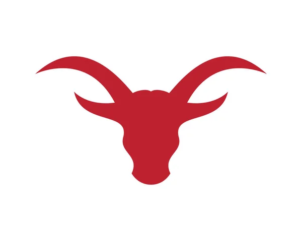 Logo et symbole en corne de taureau — Image vectorielle