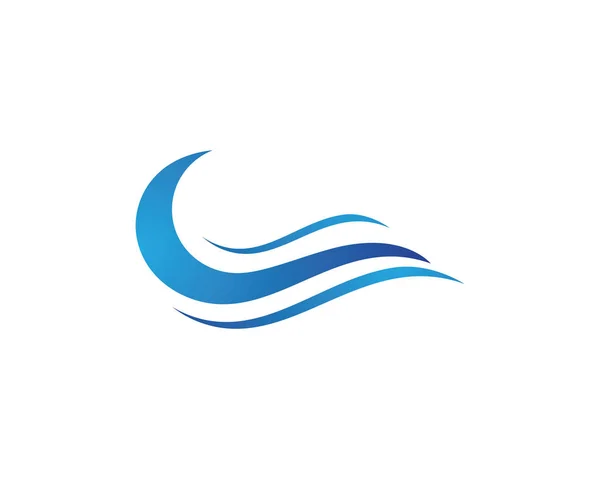 Логотип і символи морської хвилі води — стоковий вектор