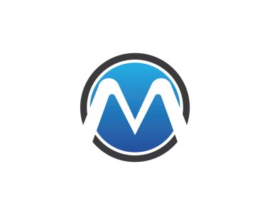 M harfi vektör simgeleri böyle logolar