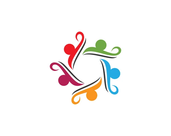 Logo del grupo de personas de la Comunidad — Archivo Imágenes Vectoriales