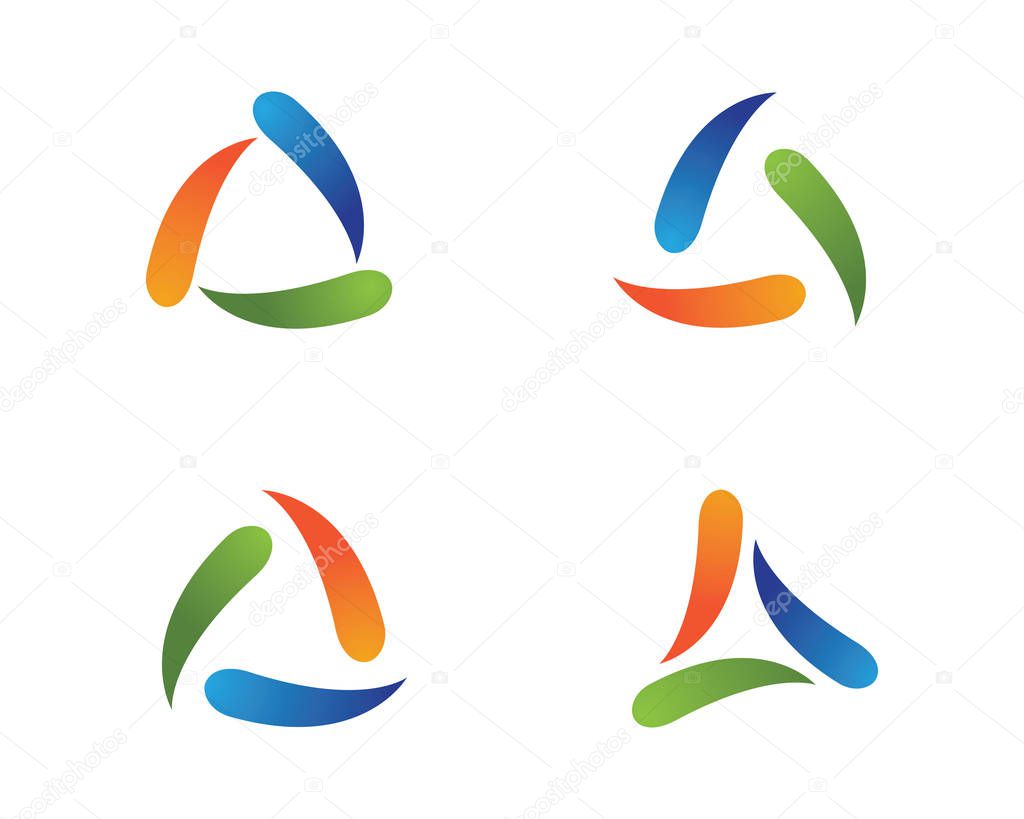 Technology circle logo business