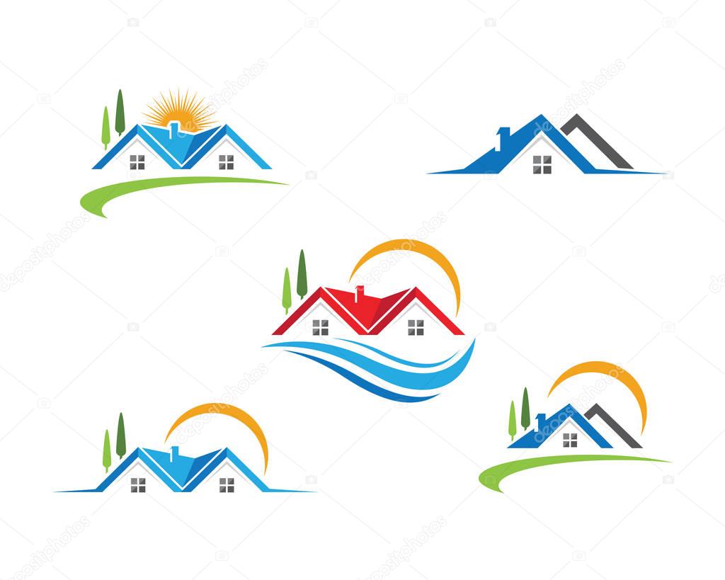 Home and buildings logo and symbols