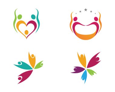 Aile bakım ve sağlık logosu