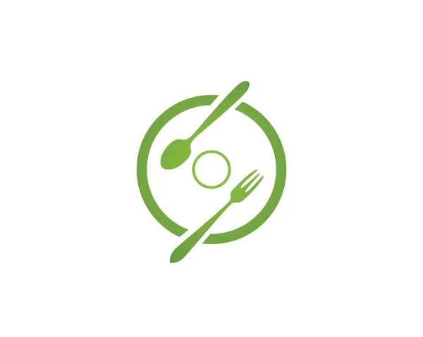 レストラン食品ロゴとシンボル — ストックベクタ