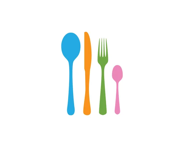 レストラン食品ロゴとシンボル — ストックベクタ