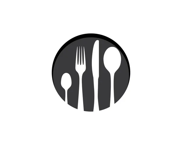 Restaurante comida logo y símbolos — Vector de stock