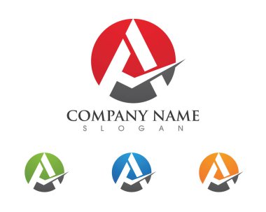 Bir harf logo ve sembolleri şablonu