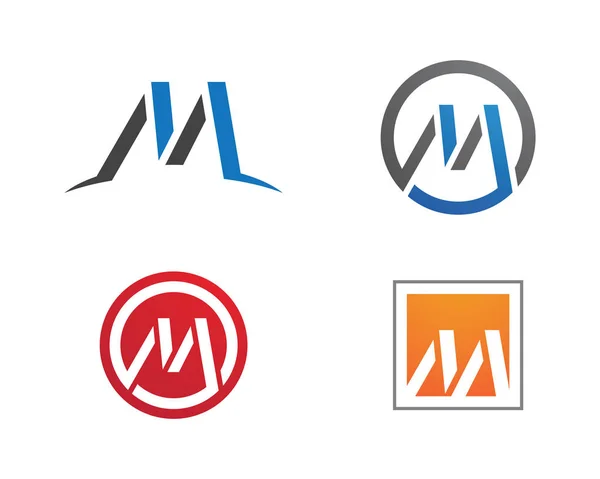 Επαγγελματίες λογότυπο M γράμματα και σύμβολα — Διανυσματικό Αρχείο