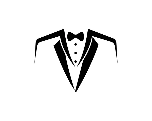 Tuxedo style men logo and symbols — Stock Vector