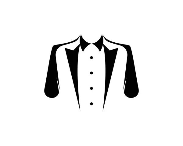 タキシード スタイルの男性のロゴとシンボル — ストックベクタ