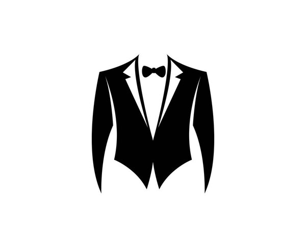 Tuxedo style men logo and symbols