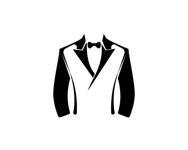 Tuxedo style men logo and symbols