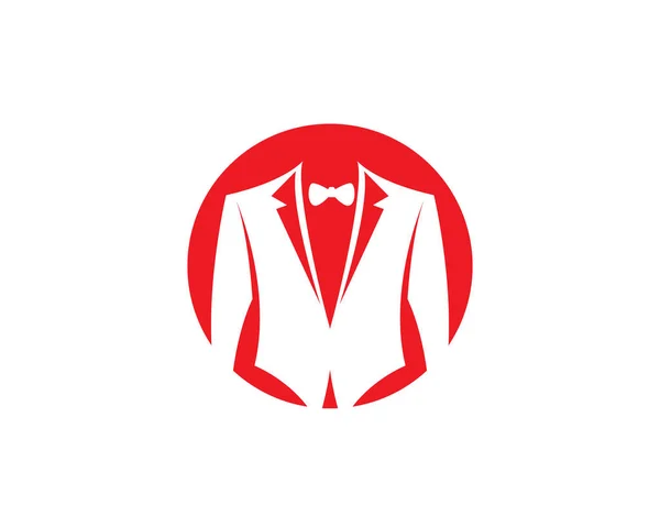 Tuxedo style men logo and symbols — Stock Vector