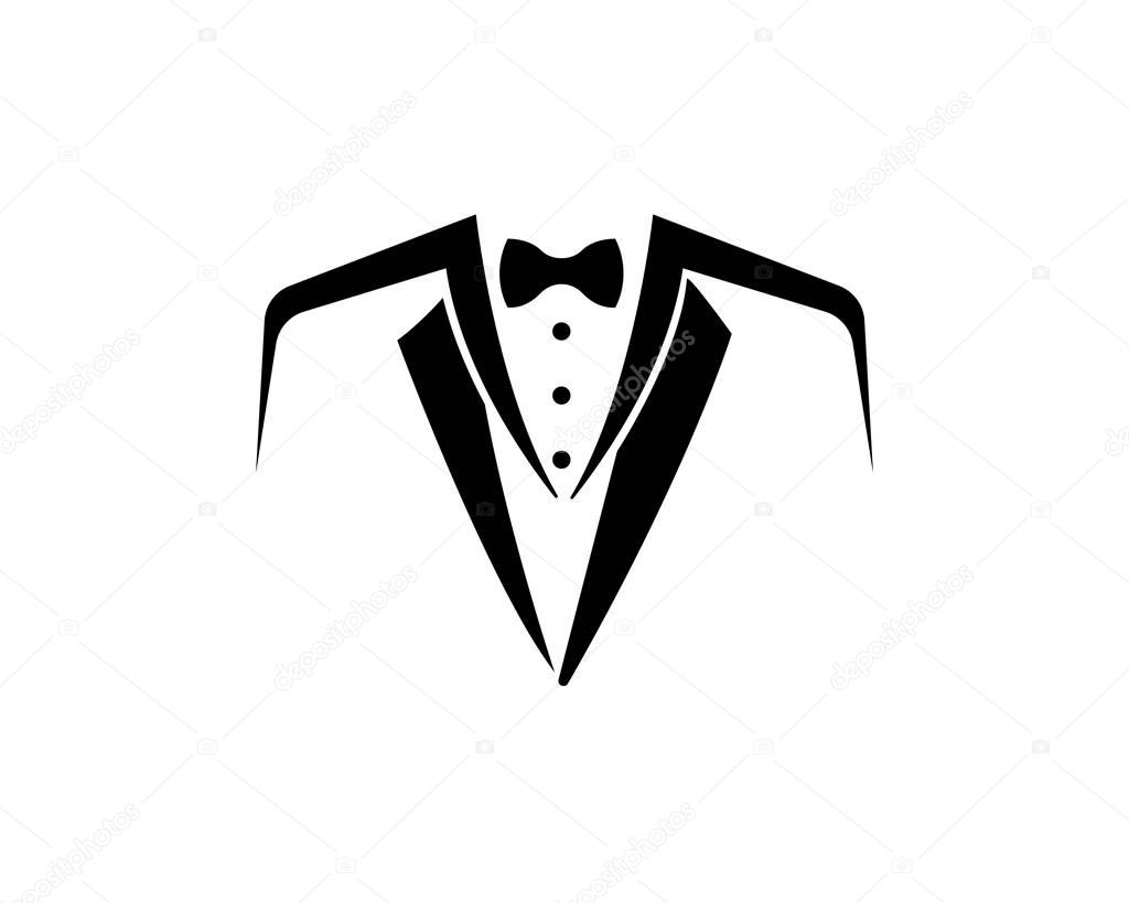 Tuxedo style men logo and symbols — Stock Vector © elaelo #150556260