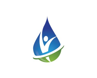 İnsanlar logo suları damla