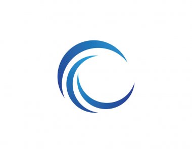 Deniz veya okyanus dalgaları, mavi su, sıçrama ve fırtına, vektör illüstrasyon