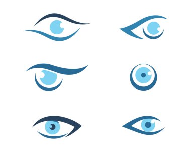 Göz bakımı sağlık logosu