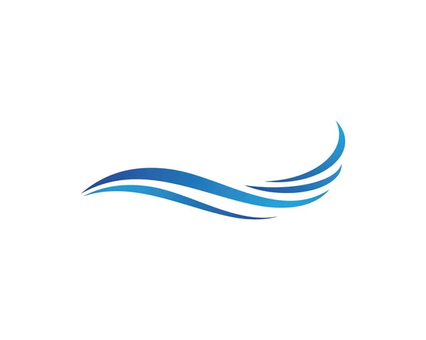 Acqua onda mare logo e simboli — Vettoriale Stock