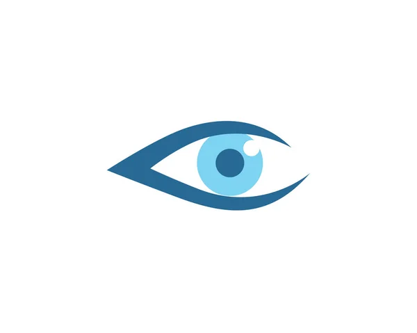 Olhos cuidados logotipo da saúde — Vetor de Stock