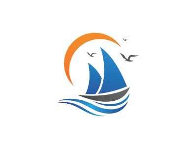 yolcu gemisi Logo şablonu