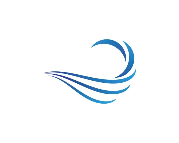 Logo ola de agua Plantilla — Archivo Imágenes Vectoriales