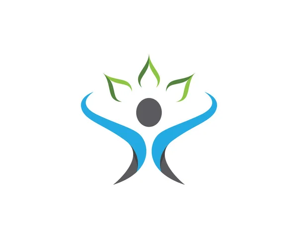 医療人のロゴとシンボル — ストックベクタ
