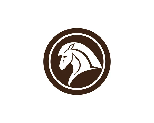 Modèle de logo de cheval vecteur — Image vectorielle