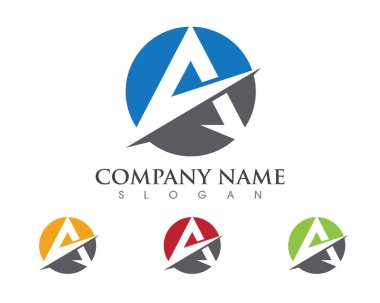 Bir harf logo şablonu