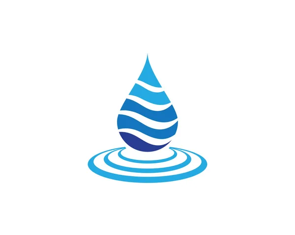 Vorlage: Wassertropfen-Logo — Stockvektor