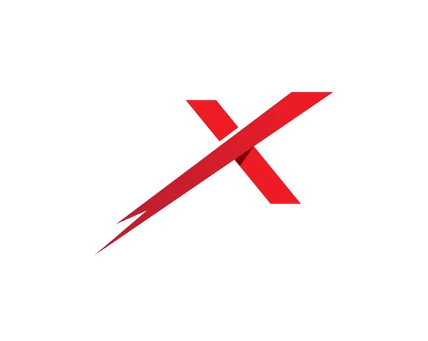 X Carta Logo Business Template ícone do vetor —  Vetores de Stock