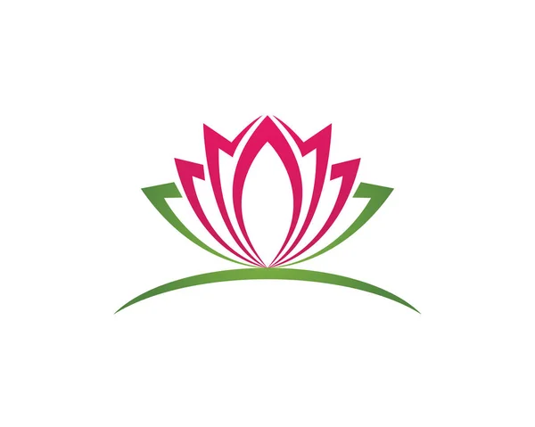 Sağlık, Spa ve Yoga için Lotus çiçek işareti. Vektör çizim — Stok Vektör