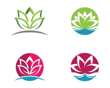 Yeşil doğa logo vektör yaprak